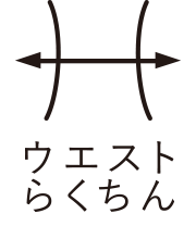 パンツの機能　ウエストらくちん