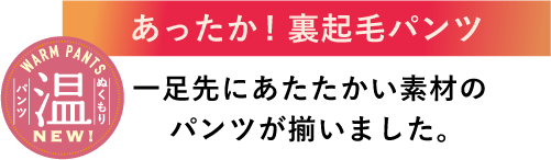 NEW WARM PANTS あったか!裏起毛パンツ | ストレッチパンツ専門